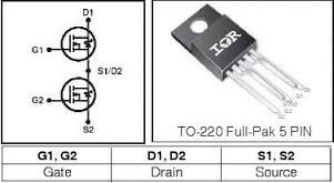 Irfi 4019 Irfi-4019 Irfi4019 Irfi4019hg Dual Mosfet N Audio - Imagen 2