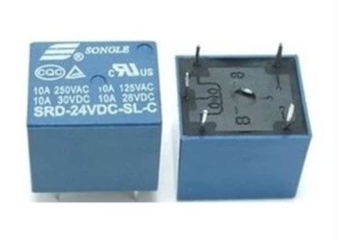 Rele Relay Srd 24 1 Polo 2 Posiciones 24 V Songle 250vac 10a