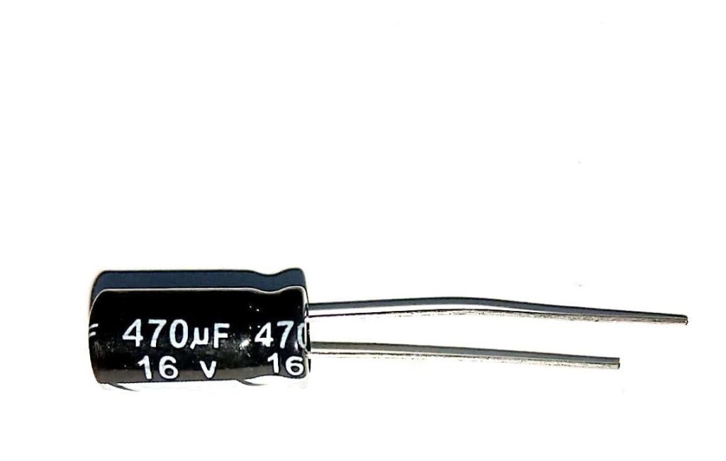 Paccom 470uF 16v Bipolar Axial Electrolytic Capacitors – 4pcs Non-Polarized NP