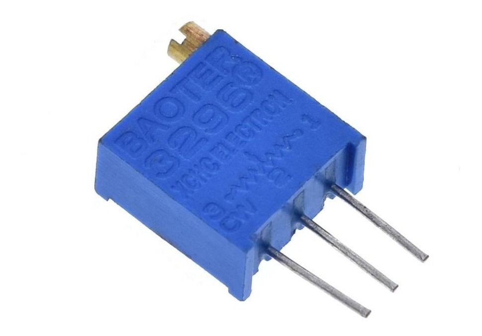 Preset Trimpot 25 Vueltas Vertical 3296 100k Ohm Cermet