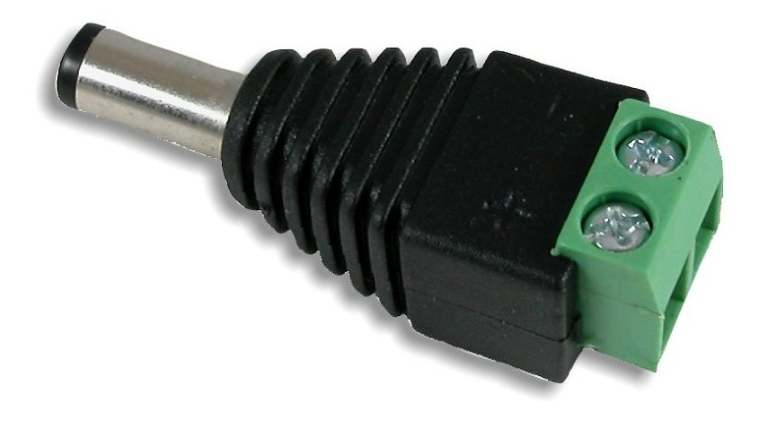 Conector Ficha Jack Power Macho Plug 5.5x2.1 Mm A Bornera