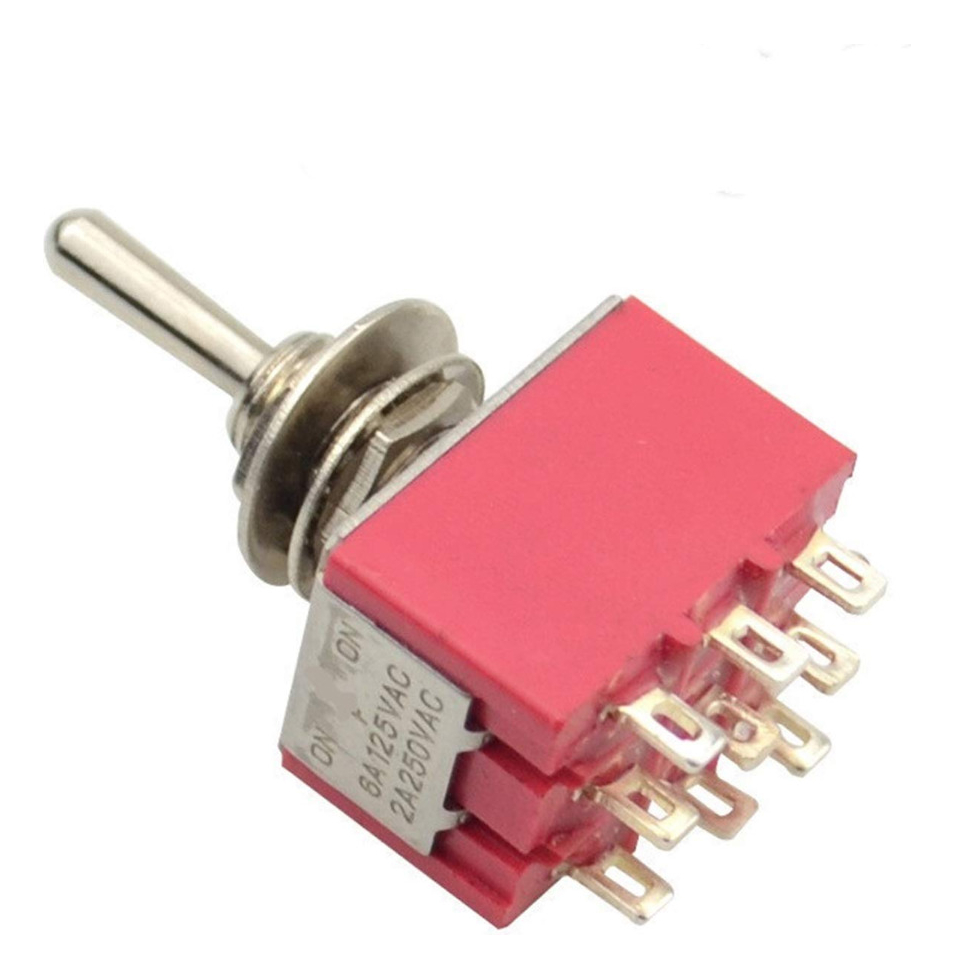 Llave Tres Polos Dos Posiciones 9 Pines 2a 250v Mts-302