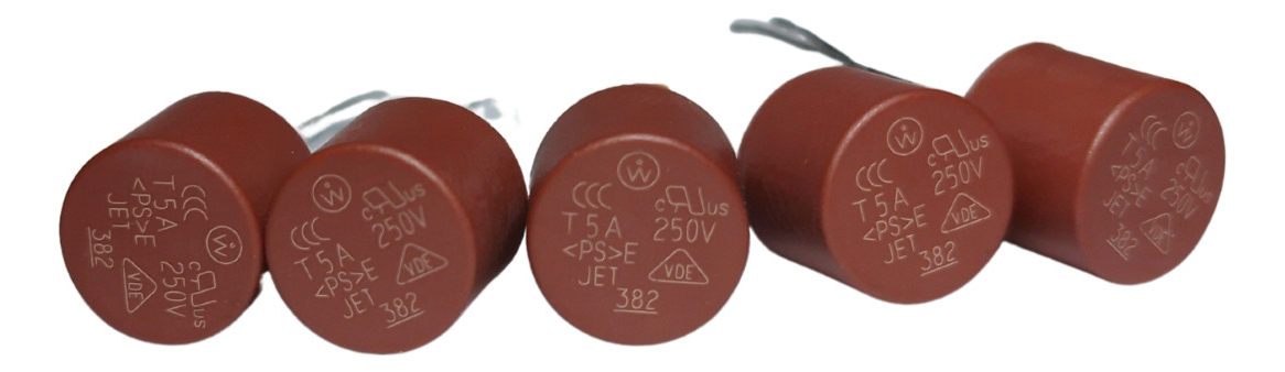 Fusible 382 Cilindrico 5 A 250v 8.5x8.5mm X 5 Unidades