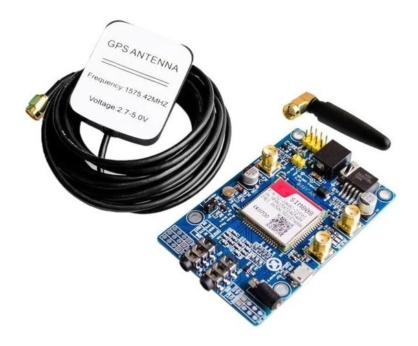 Modulo Arduino Gsm Gprs Gps Bluetooth Con Sim808 + Antenas - Imagen 2