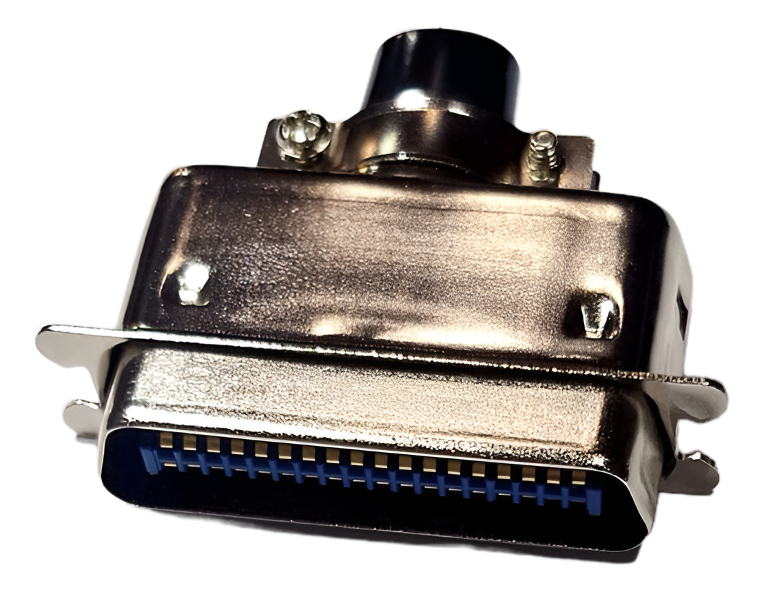 Conector Centronics 36 Macho Soldar Cable Con Tapa Metalico