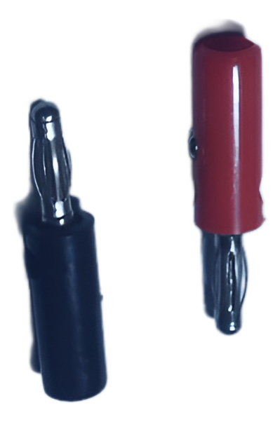 Conector Banana Plug Macho Rojo + Negro 4mm - Imagen 3