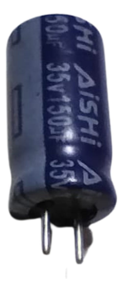 Capacitor 150 Uf 35v Radial Electrolitico Aluminio X5 Unid