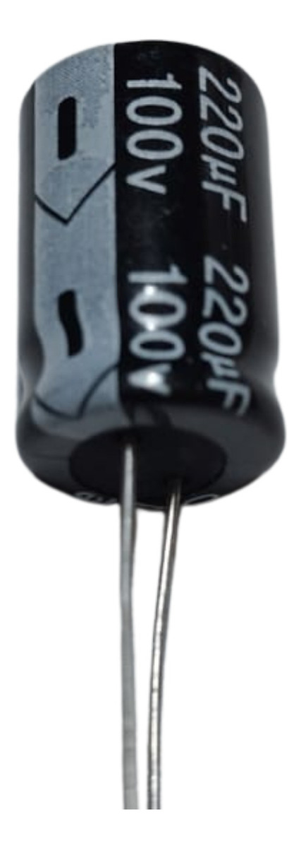 Capacitor 220 Uf 100v Radial Electrolitico Aluminio