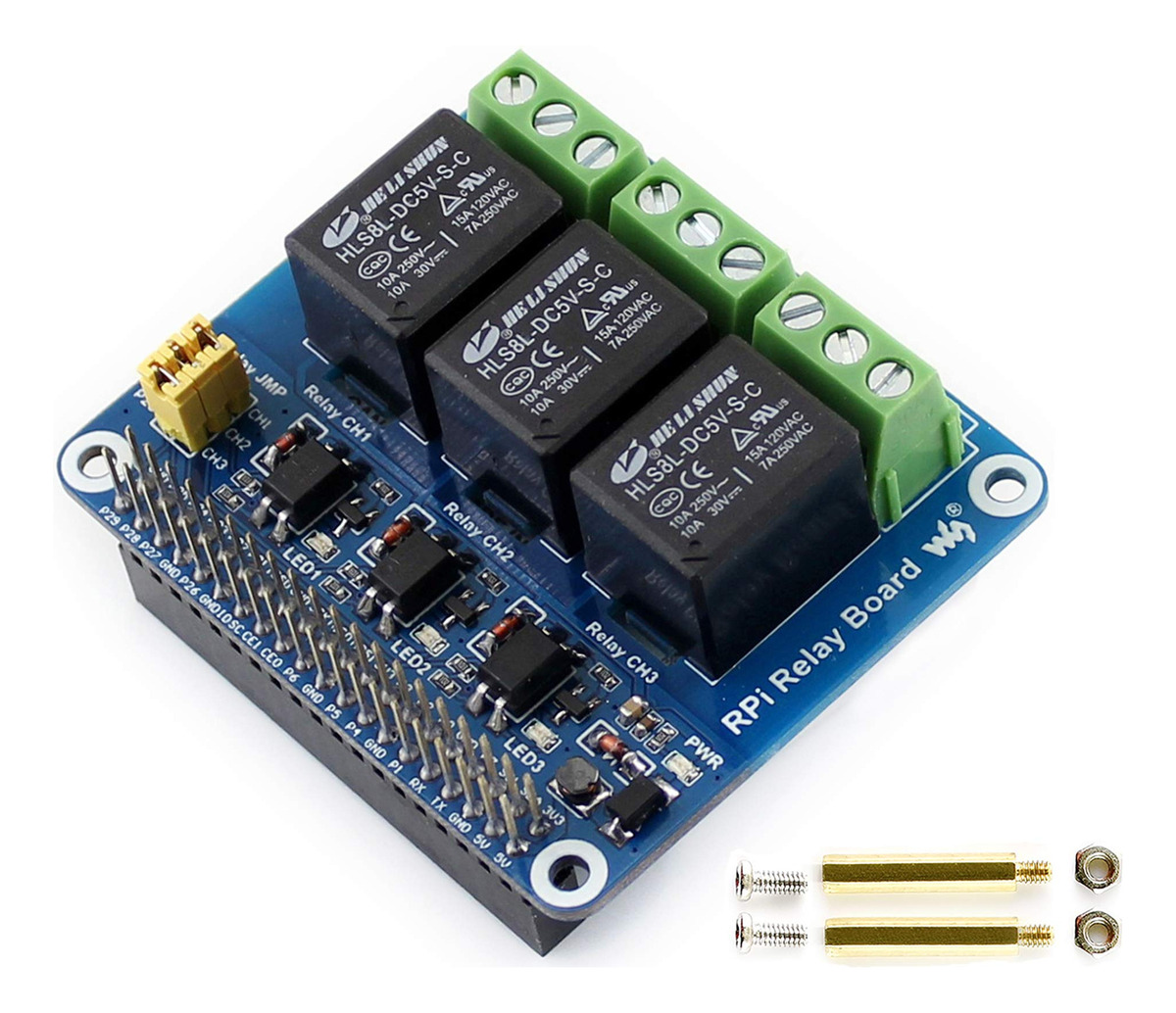 Modulo Relay Raspberry 3 Canales Hat - Imagen 2