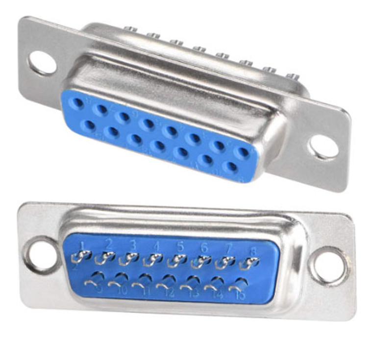 Conector Db15 Db 15 Db-15 Hembra Para Soldar - Imagen 2