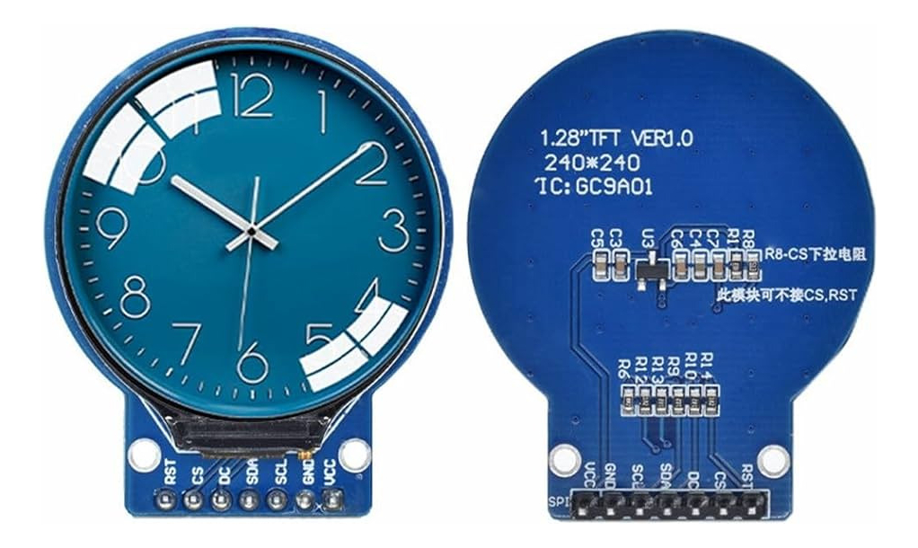 Display 1.28 Oled Color 240x240 Spi Arduino Raspberry Arm