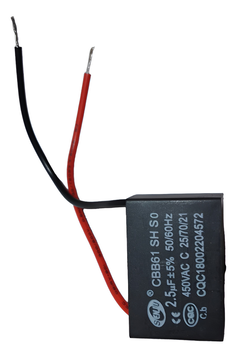 Capacitor 2.5 Uf 450vca Cbb Aire Acondic. Ventilador - Imagen 4