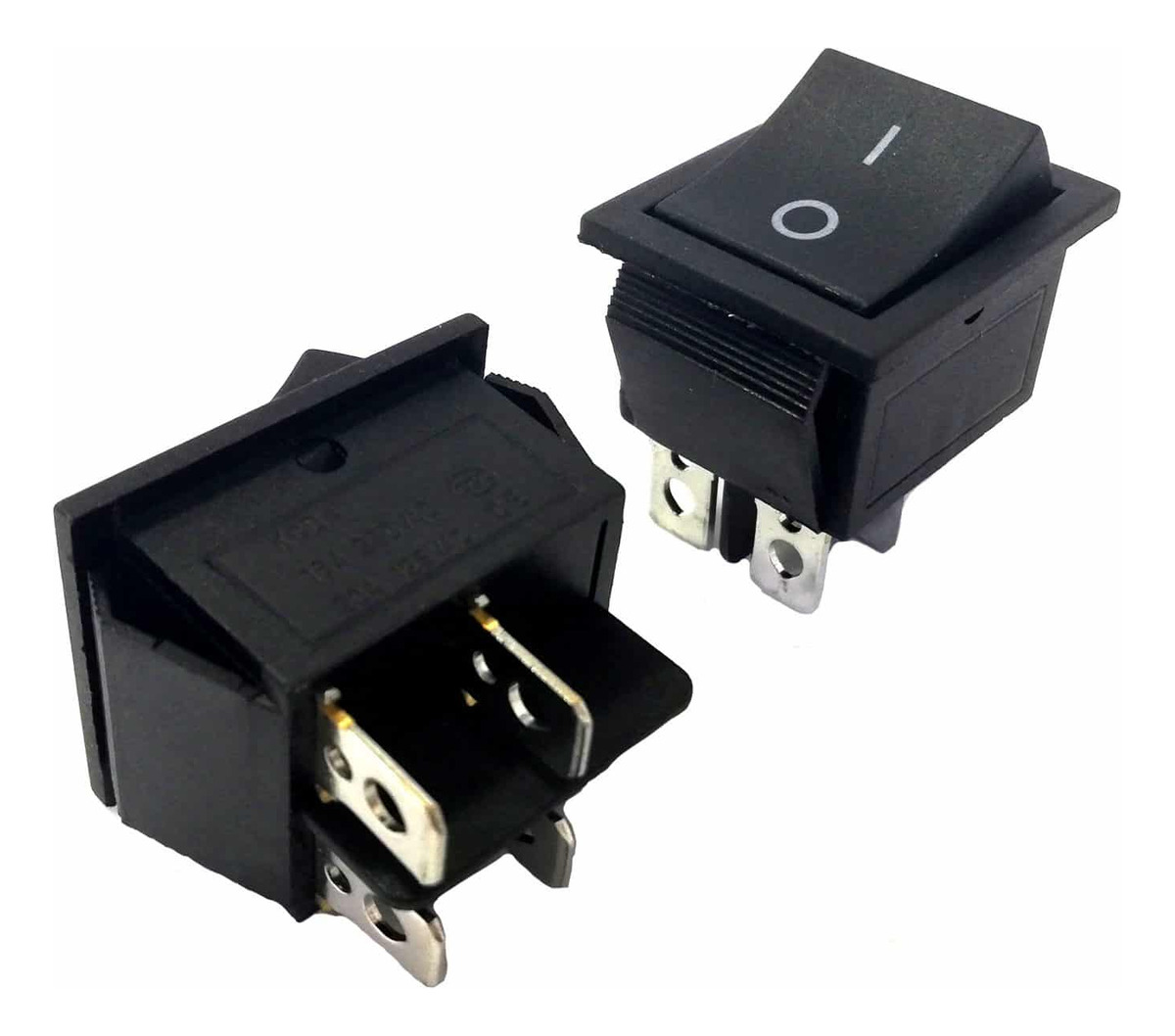 Interruptor On/off Svg Kcd7-212n 16a 250v 2 Polos - Negro - Imagen 2