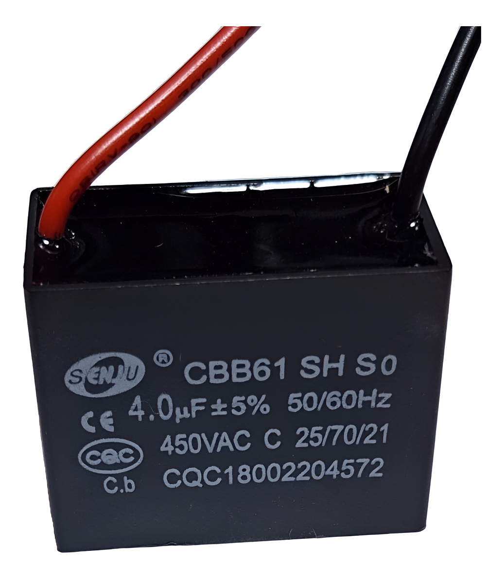 Capacitor Senju 4uf 450vac Cbb Aire Acondicionado - Imagen 3