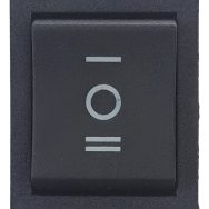 Llave Kcd1-104 Pulsador Bilateral 16a 250v 2pol2pos Negro