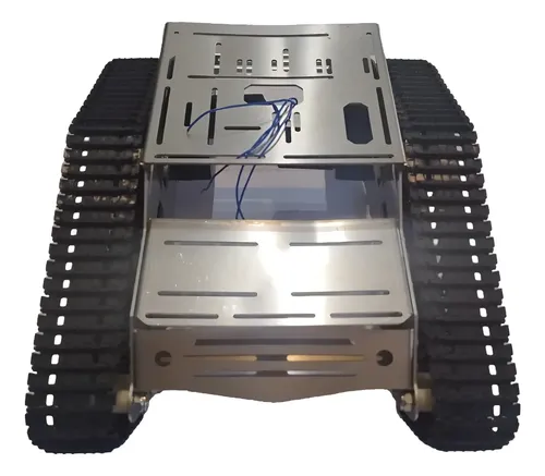 Chasis P/ Armar Tanque Robot Metalico Motores Arduino