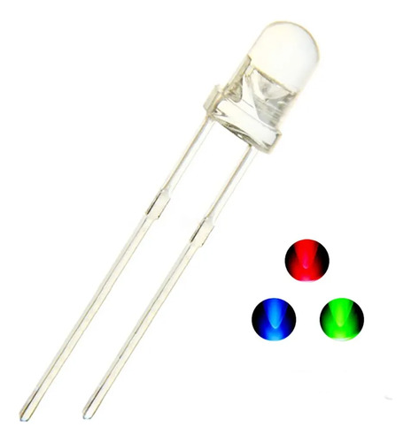 Led Rgb 5 Mm Fast Flash 2 Pines X 10 Unidades