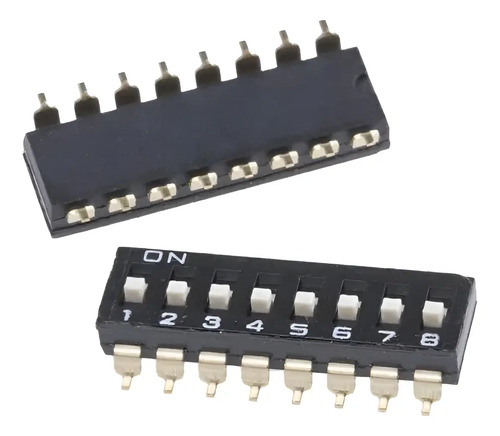 Dip Switch 8 Posiciones Smd Interruptor Pitch 2.54mm