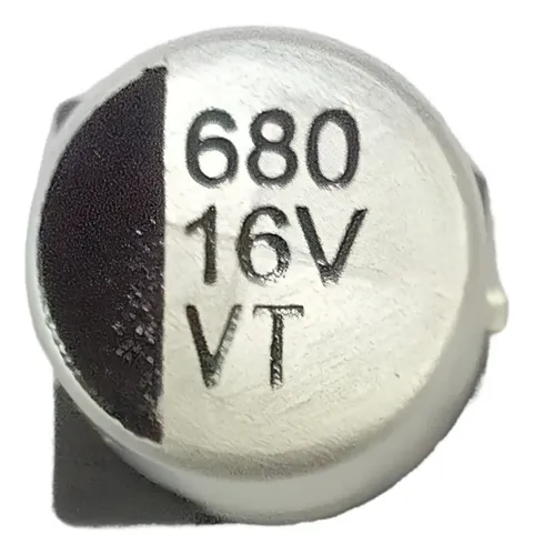 Capacitor 680 Uf 16 V Aluminio Smd