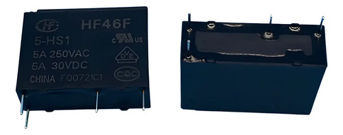 Hf46f/5-hs1 Rele Relay 1 Polo 1 Posiciones 5 V 250vac 5a
