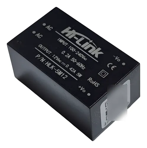 Fuente Aislada Hilink HLK-5M12 5W 12V Protección Cortocircuito Arduino
