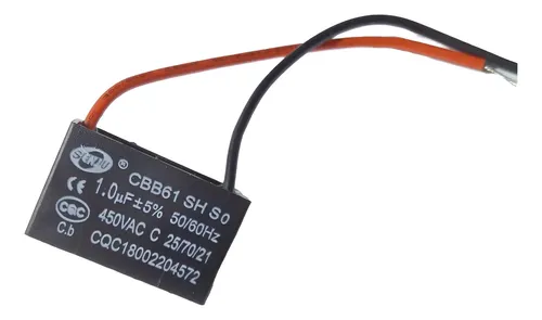 Capacitor 1.0 Uf 450vca Cbb Aire Acondic. Ventilador