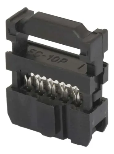 Conector Idc 2x5 Vias Hembra Cable Plano 2.54 Mm Separacion