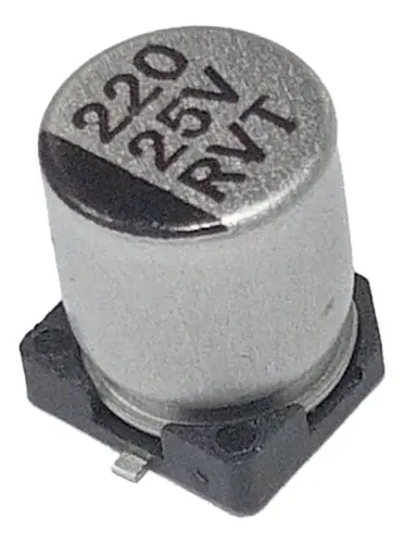 Capacitor Aluminio 220 Uf Microfarad 25 V Smd - Imagen 2