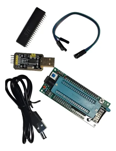 Placa Desarrollo 8051 + Descargador + Stc89c52 + Cable