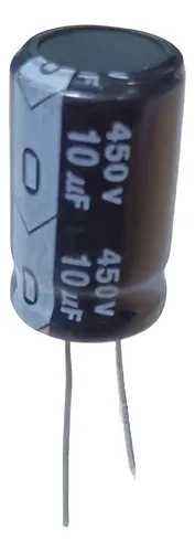 Capacitor 10 Uf 10-uf 450 V Electrolitico Radial 13x22mm - Imagen 2