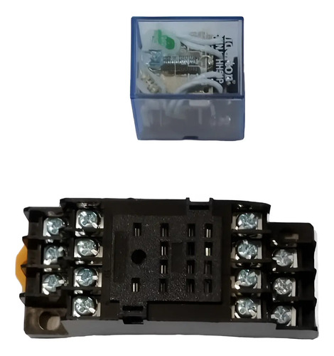 Rele Relay My4nj Hh54 4 Polo 2 Posiciones 24v 5a C/ Base