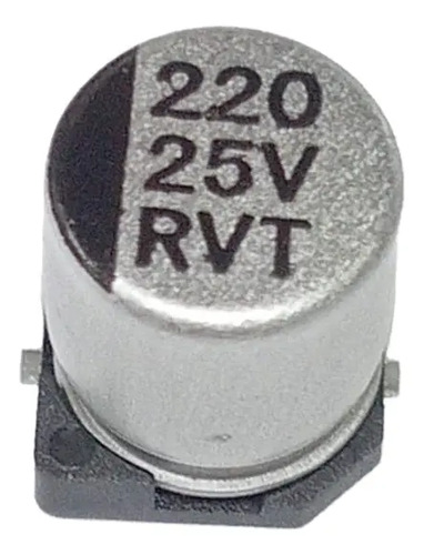 Capacitor Aluminio 220 Uf Microfarad 25 V Smd