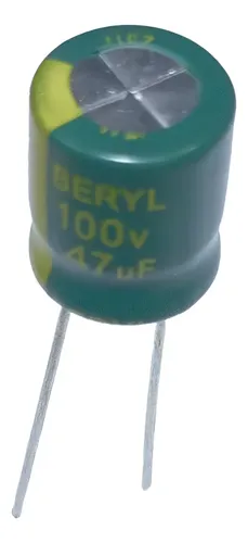 Capacitor 47 Uf 100 V Aluminio Radial X 5 Unidades