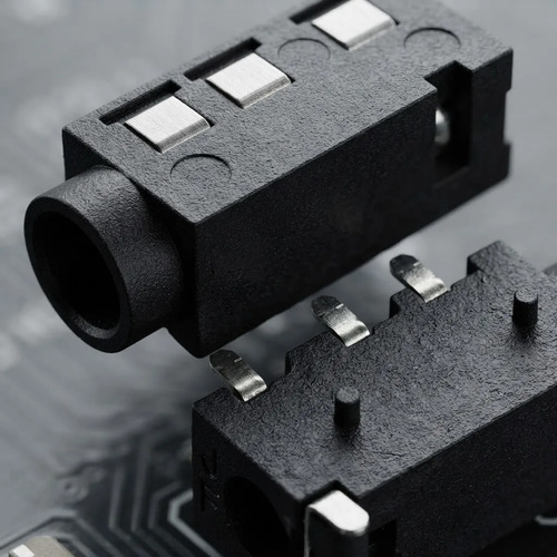 Conector Auricular Hembra 3.5mm Negro Smd - Imagen 4
